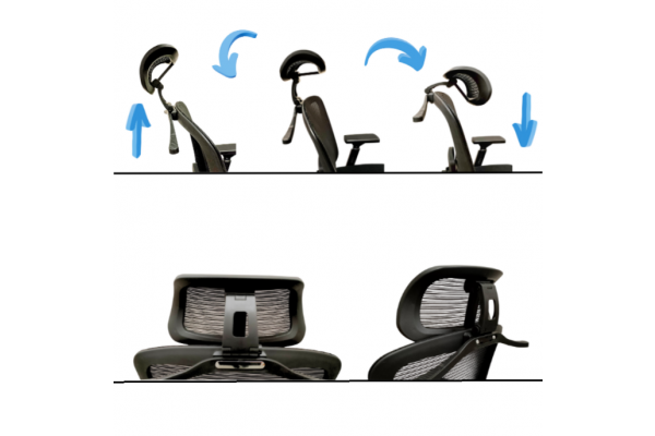 Fotel biurowy K24 PROBALANCE CZARNY zgodny z normami BHP z wieszakiem, pełna regulacja